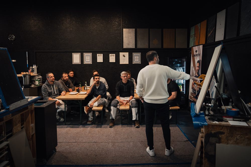 Praxisteil des Seminars in der Werkstatt